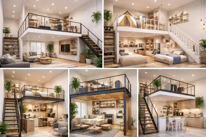 Mezannine Ruang Rumah Estetik di Pluit